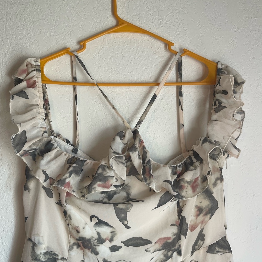 Floral Ruffle Mini Dress - Picture 6 of 12